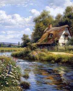 Maison à la campagne près d