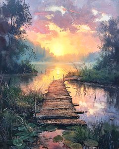 Beau paysage au lever du soleil - F. Abderrahim