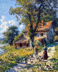 Fille de campagne s