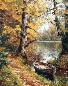 Un bateau en bois au milieu d
