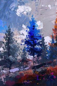 Beau paysage avec une forêt