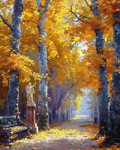Beau paysage avec forêt enchantée - F. Abderrahim