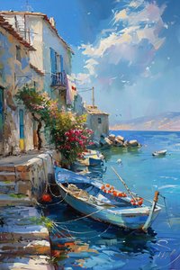 Bateau traditionnel dans le port d