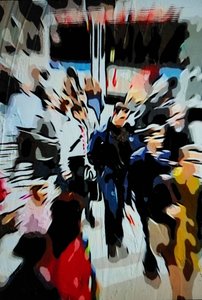 Homme dans la foule - Mavet