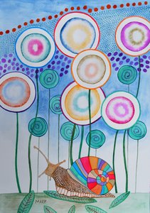 Le monde de Monsieur Escargot - Marys Watercolors