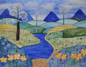 Monde de la montagne - Marys Watercolors