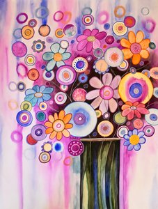 Fleurs imaginaires - Marys Watercolors