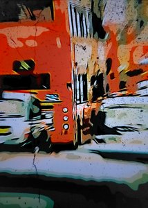 Bus urbain orange - Mavet