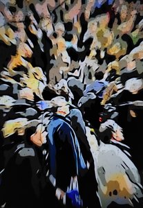 Foule urbaine floue - Mavet
