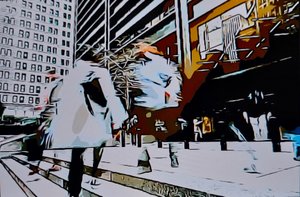 Flou urbain abstrait