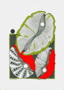 Fleur de coquillage avec perles - Urs Grünenfelder
