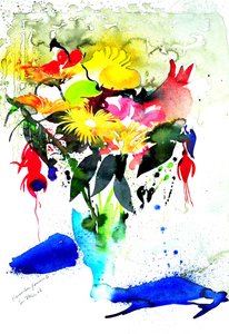 Fleurs de novembre II 56x36 - Simon Fletcher