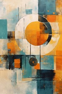 Représentation abstraite de la connaissance mathématique, décoration murale pour la chambre à coucher