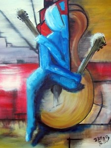 Femme à la guitare