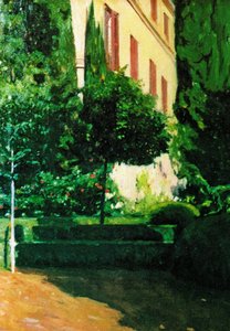 Jardin de Monforte - Peinture valencienne - Alejandro Cabeza