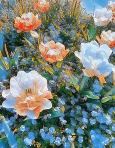 La poésie du printemps. - Margareta Uliarte