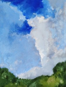 Haie et nuages