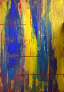 Bleu, jaune - Alexandra Gertrud Maria Marx