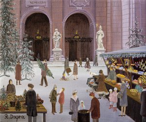 Marché de Noël sur la place de la cathédrale