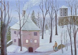 Mönchsberg Gasse 13 en hiver - Regine Dapra