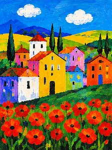 Des fleurs de pavot au pays des couleurs