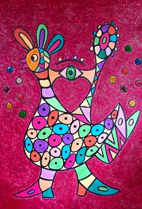 Bottes de poulet voyantes - Steffi_Seiler_Art