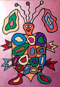 Sam la tortue - Steffi_Seiler_Art