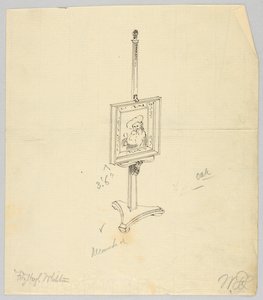 Conception pour un chevalet de peinture en chêne
