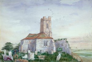 Église Saint-Nicolas, Plumstead, Kent, vers 1800