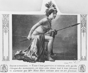 Mata Hari dans une danse de guerre, début du 20e siècle - A. Bert
