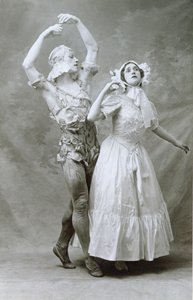 Nijinski et Karsavina dansant dans le ballet 