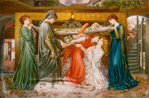 Le rêve de Dante au moment de la mort de Béatrice, c.1900 - A. Corsi Lalli