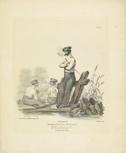 Soldat en tenue de caserne, 1820-1825 - A. Courtois