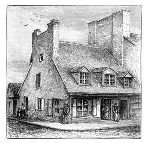 Vieille maison française, Québec, Canada, 1900