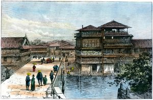 Yebisu Bashi, Osaka, Japon, 1891 - A. Forsyth