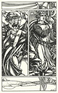 Illustration pour In Memoriam de Tennyson (gravure) - A. Garth Jones