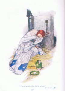 Cordelia a terminé sa vie en prison (Le Roi Lear), de Contes de Shakespeare pub. par Ward Lock & Co Ltd