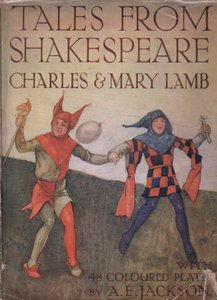 Conception de la page de couverture avant, de Contes de Shakespeare pub. par Ward Lock & Co Ltd, 1930-40s