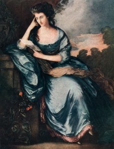 Lady Douglas dans le jardin, 18ème siècle 1912 - A James