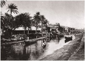 Ashar Creek menant au Shatt al-Arab, Bassora, Irak, 1925 - A. Kerim