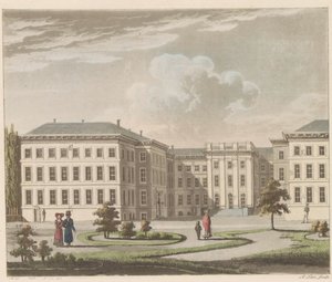 Le Palais royal à La Haye, vu du jardin
