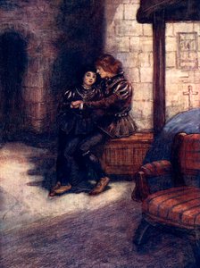Les jours semblaient très longs et monotones pour les deux petits garçons, vers 1483, 1905 - A. S. Forrest