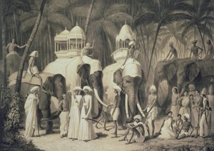 Éléphants du Raja de Travandrum, de 