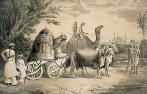 Carrosse du harem du roi de Delhi, de 