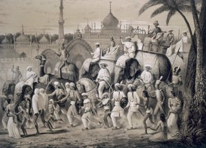 Lucknow, la rue principale, de 