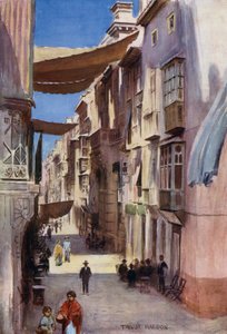Une rue à Murcie - A. Trevor Haddon