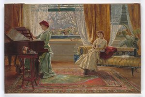 Un intérieur avec deux dames, 1880