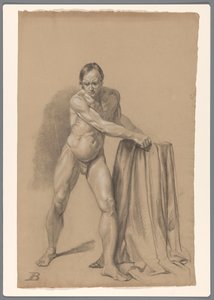 Homme nu debout, vu de face