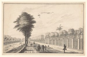 Le poste Rijswijk vu de Noordwijk Rijswijk - A. de Nelly (attributed to)