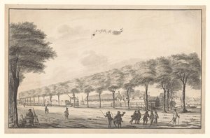 Vue du fort de Waterplaats sur le Molenvliet à Batavia Waterplaats - A. de Nelly (possibly)